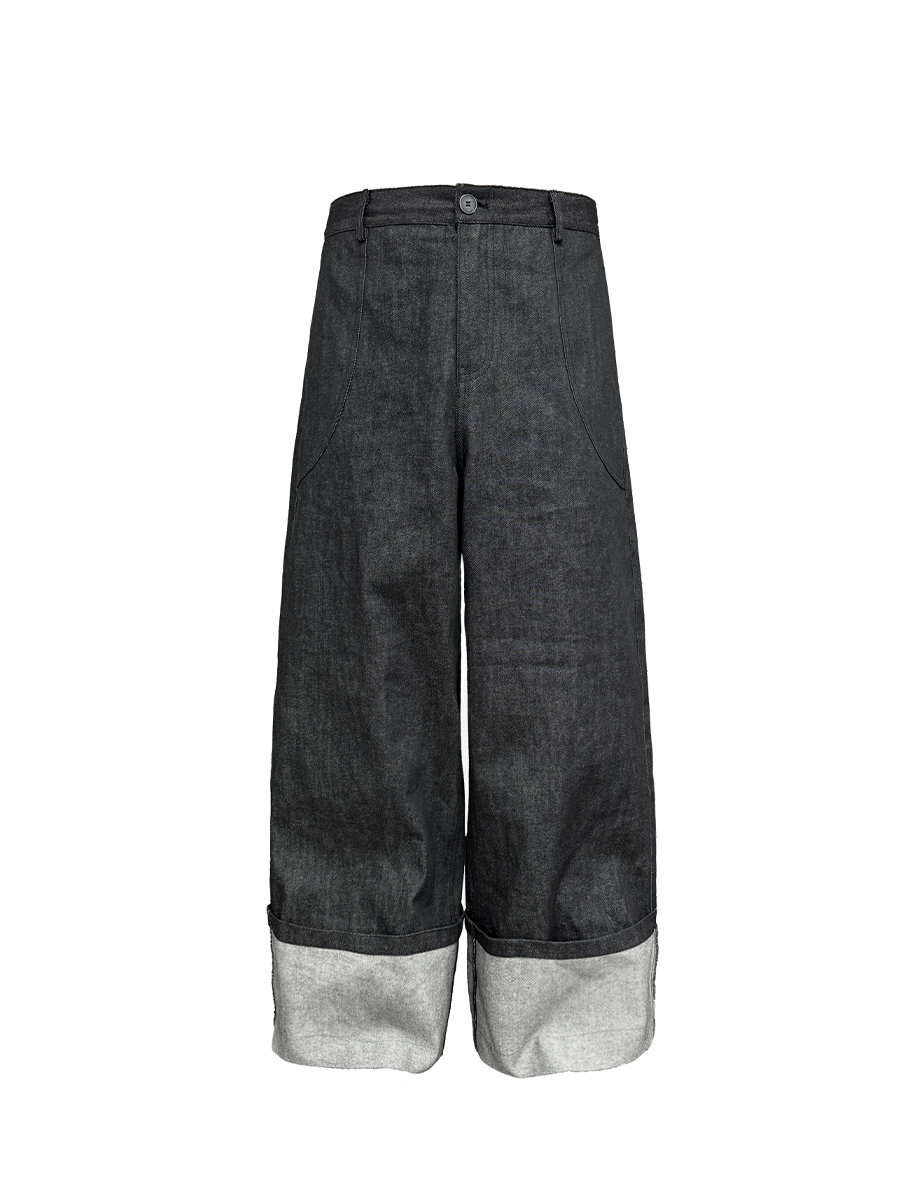 Jcaesar Wide-Leg Cuffed Jeans