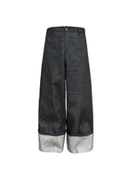 Jcaesar Wide-Leg Cuffed Jeans