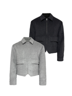 JCAESAR Half-Bagged Wool Jacket - jcaesarclo
