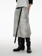 Jcaesar Embossed Extended Cowhide Belt