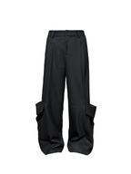 Jcaesar WOMEN Double Pocket Pleated Long Pants - jcaesarclo