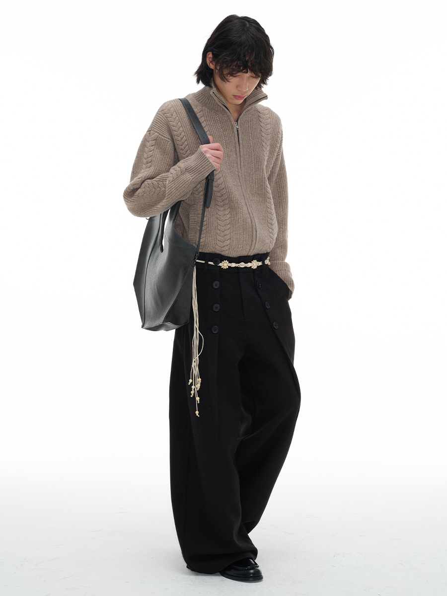 JCAESAR BUTTON PANTS - jcaesarclo