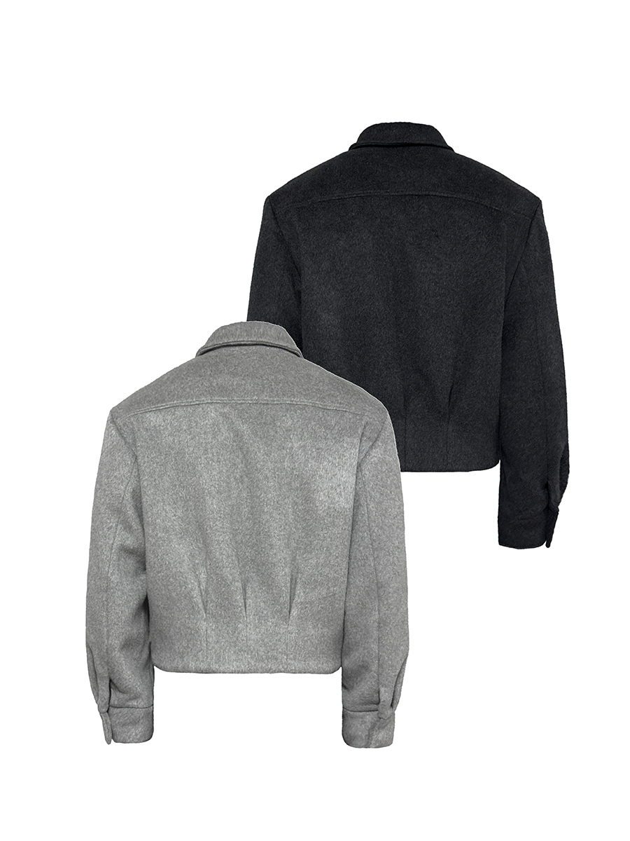 JCAESAR Half-Bagged Wool Jacket - jcaesarclo