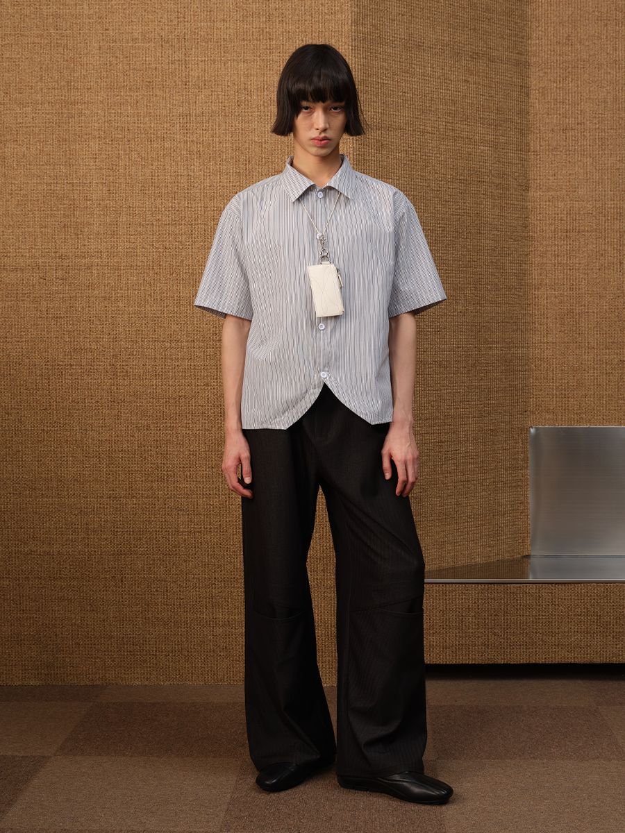 Jcaesar Stripe Shirt – Relaxed Fit, Black-on - jcaesarclo
