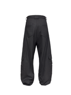 Jcaesar Wool Low-Crotch Cargo Trousers - jcaesarclo