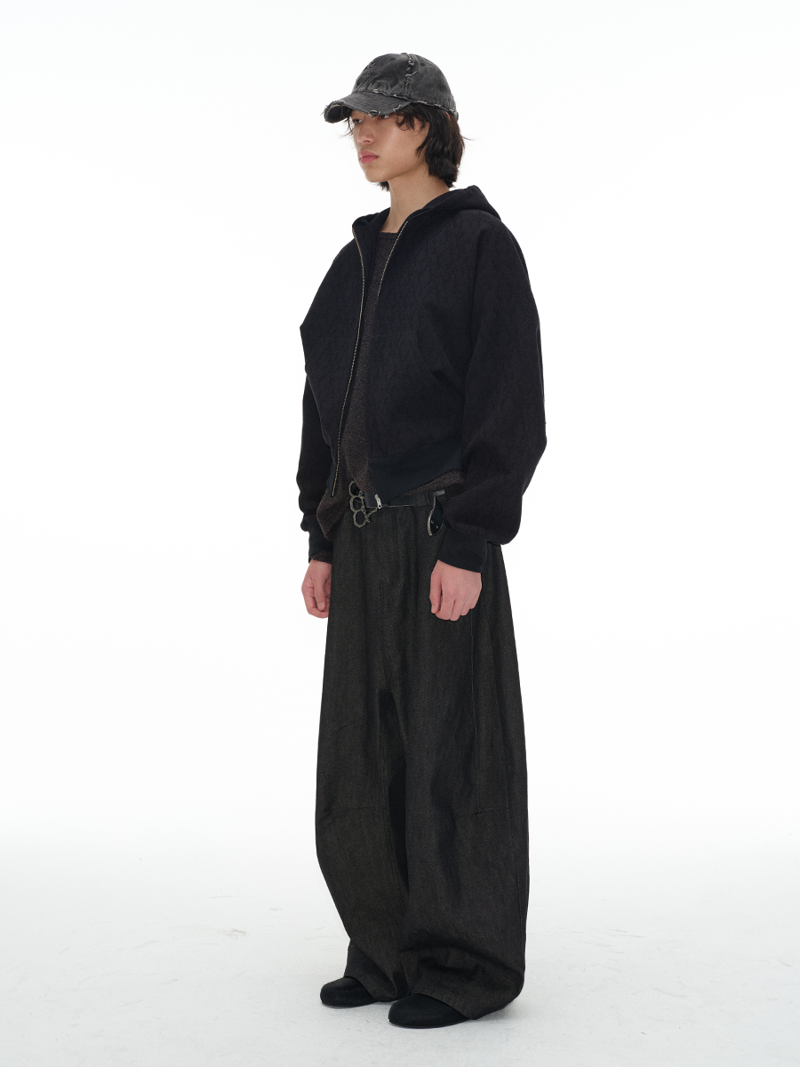 Jcaesar Dead Tree Jacquard Zipper Hoodie - jcaesarclo