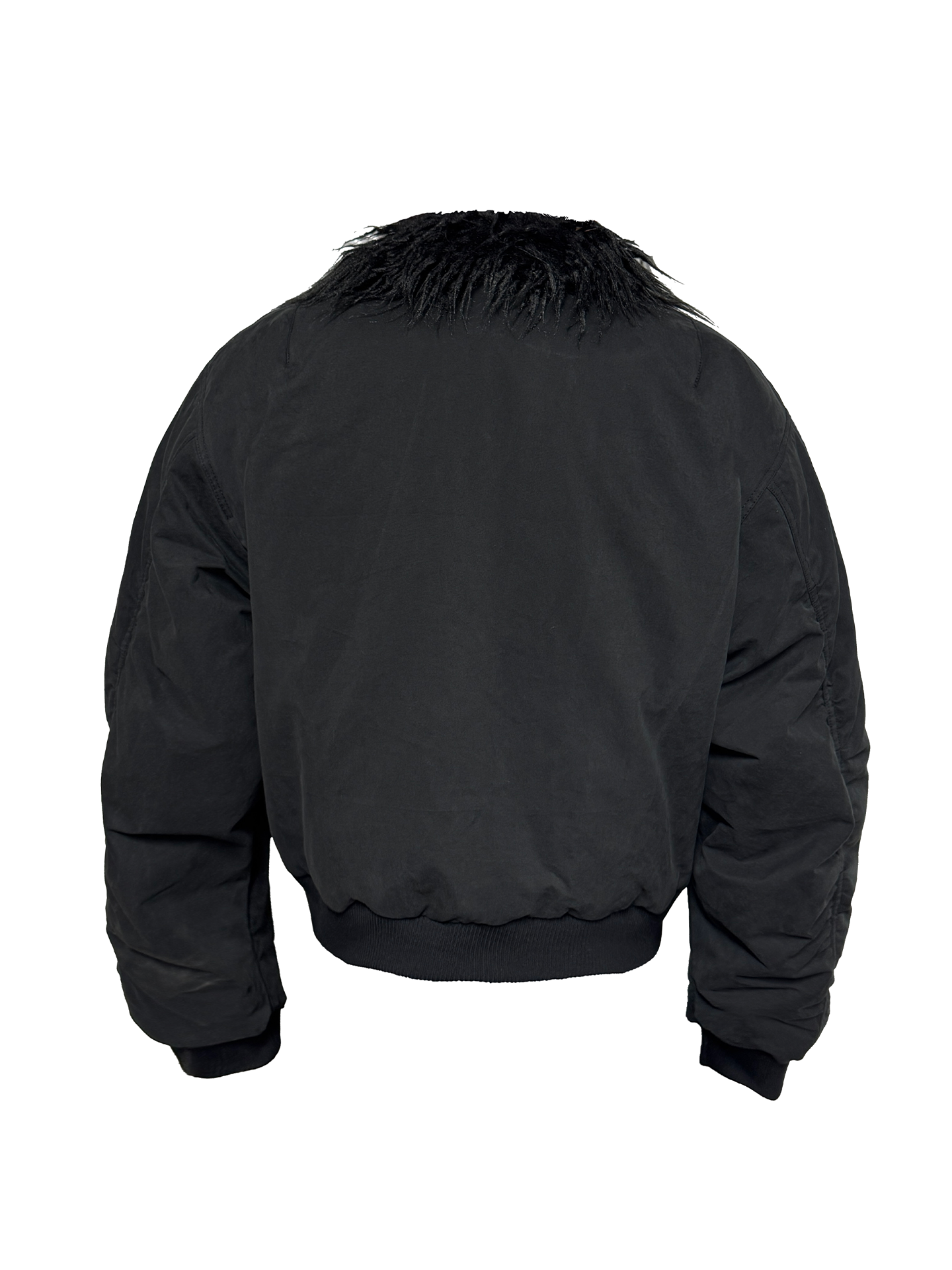 JCAESAR Vintage‑Style Removable Fur‑Collar N2B Padded Jacket