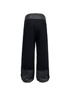 JCAESAR Knitted Wool Trousers With Leather Waist - jcaesarclo