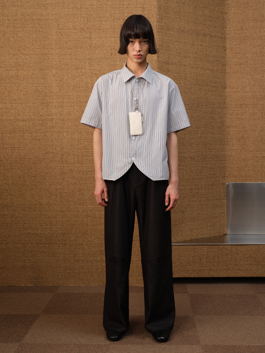Jcaesar Stripe Shirt – Relaxed Fit, Black-on - jcaesarclo