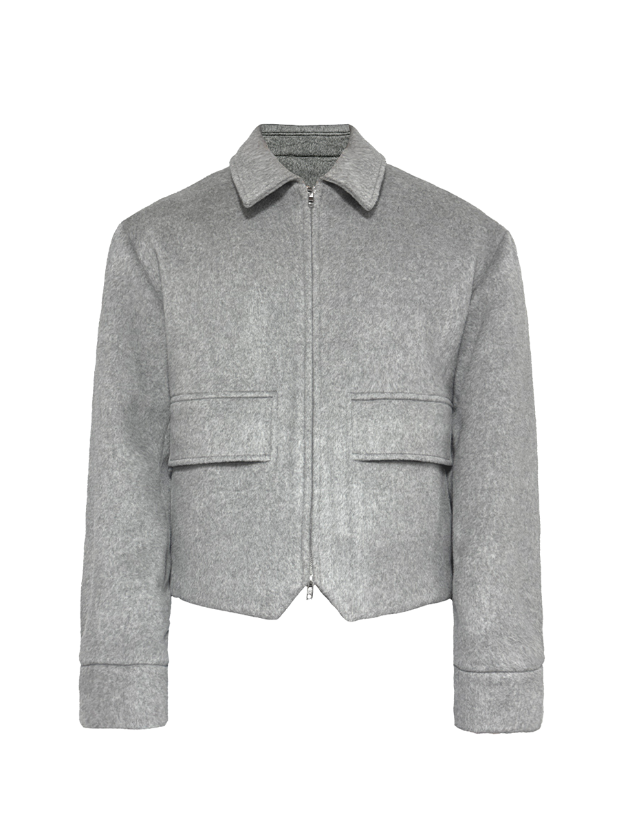 JCAESAR Half-Bagged Wool Jacket