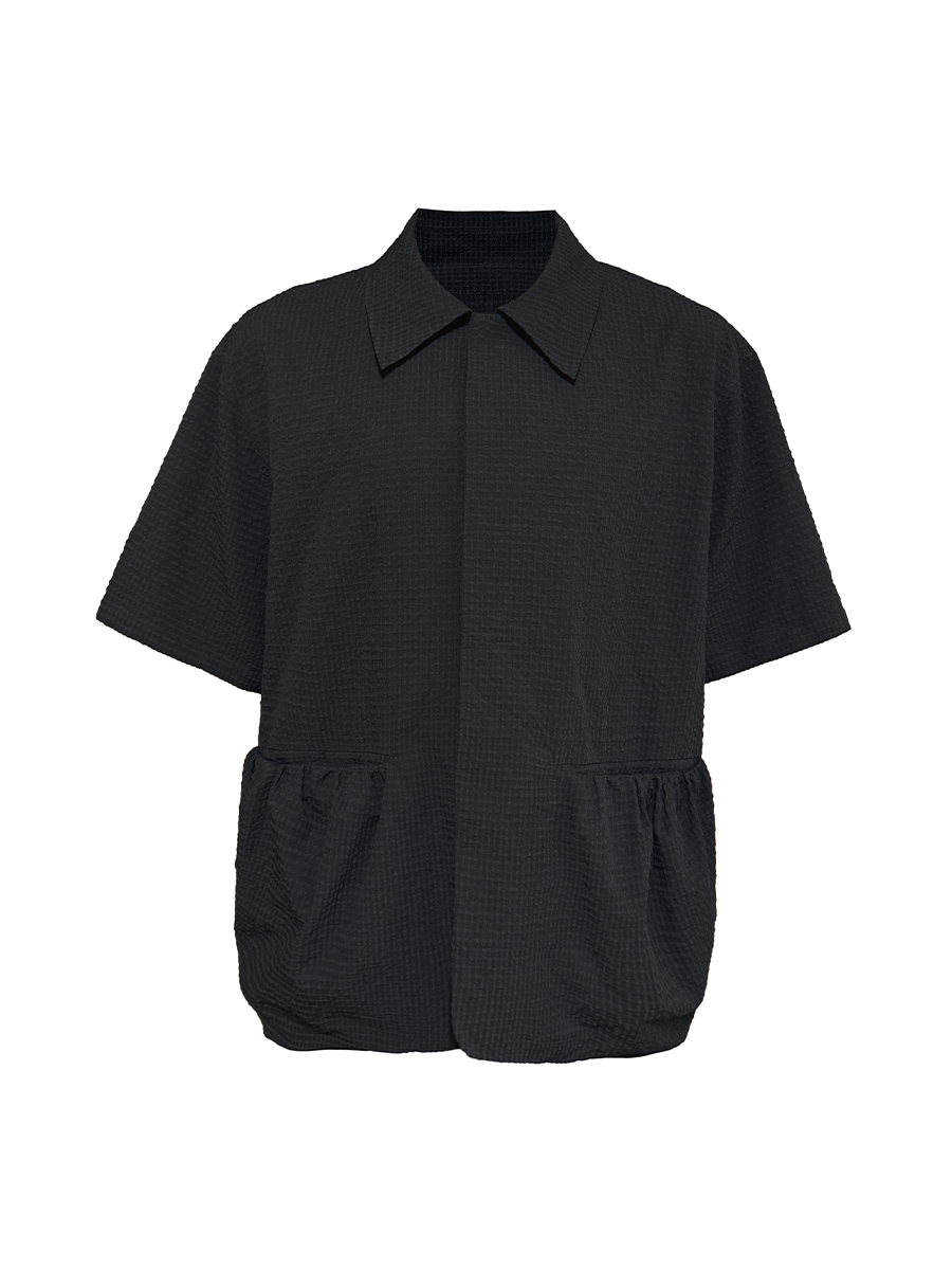 Jcaesar Bubbling Pleat Drawstring Shirt - jcaesarclo