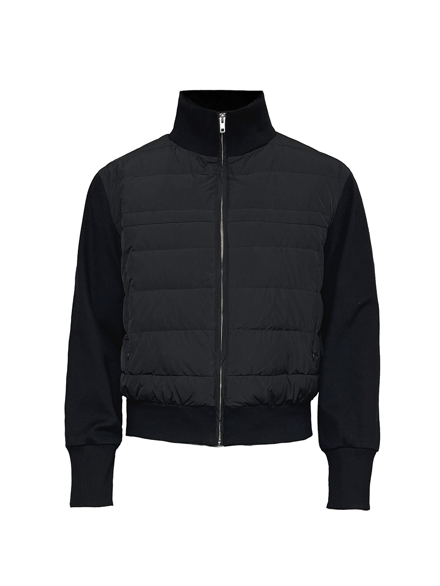 JCAESAR Vertical Thread Collar Rib Down Jacket