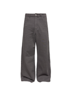 JCAESAR Pleated Washed Matte Jeans - jcaesarclo