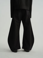 JCAESAR FLARED LEAF-SHAPED TROUSERS