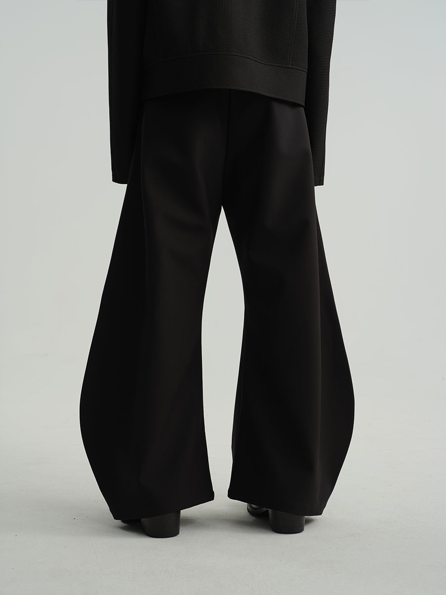 JCAESAR FLARED LEAF-SHAPED TROUSERS