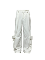 Jcaesar WOMEN Double Pocket Pleated Long Pants - jcaesarclo