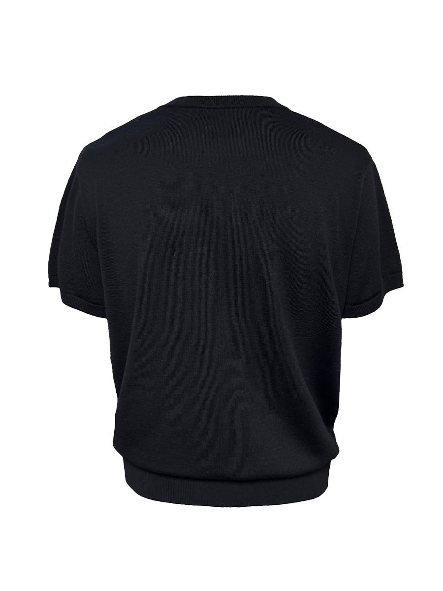 Jcaesar Xin’ao Superfine Merino Wool Short Sleeve Shirt - jcaesarclo