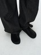 JCAESAR Black Pony Hair Mules - jcaesarclo