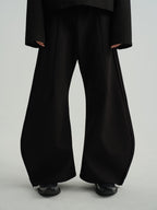 JCAESAR FLARED LEAF-SHAPED TROUSERS