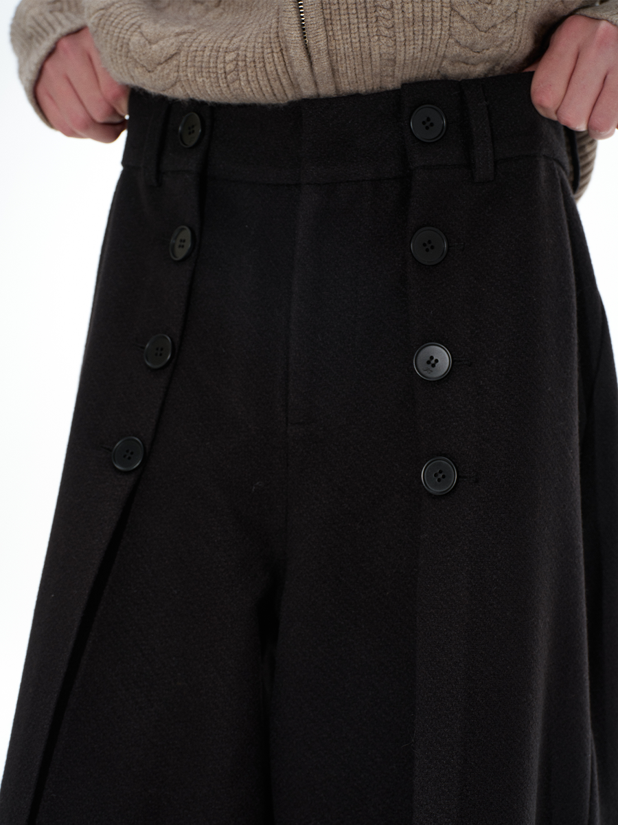 パンツ JCAESAR STUDIO WOOL SLACKS JCAESAR BUTTON PANTS – jcaesarclo