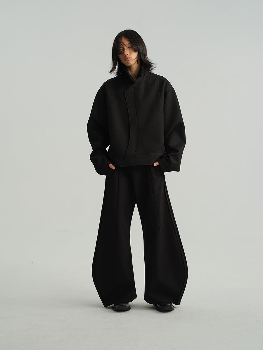 JCAESAR FLARED LEAF-SHAPED TROUSERS