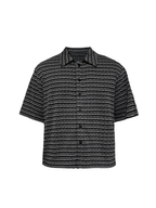 Jcaesar Striped Knitted Short-Sleeve Shirt - jcaesarclo