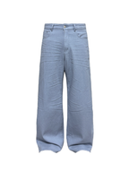 JCAESAR Pleated Washed Matte Jeans - jcaesarclo