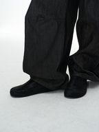 JCAESAR Black Pony Hair Mules - jcaesarclo