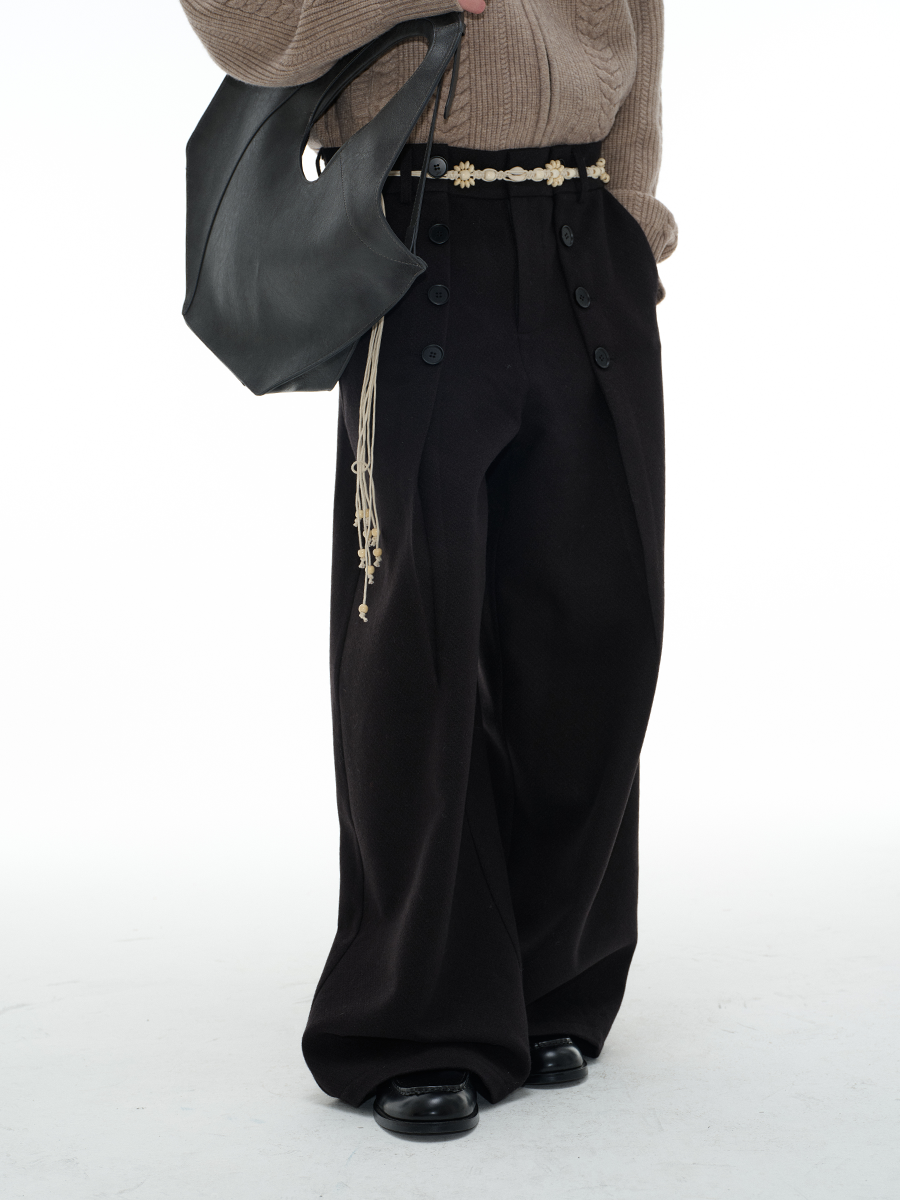 JCAESAR BUTTON PANTS - jcaesarclo