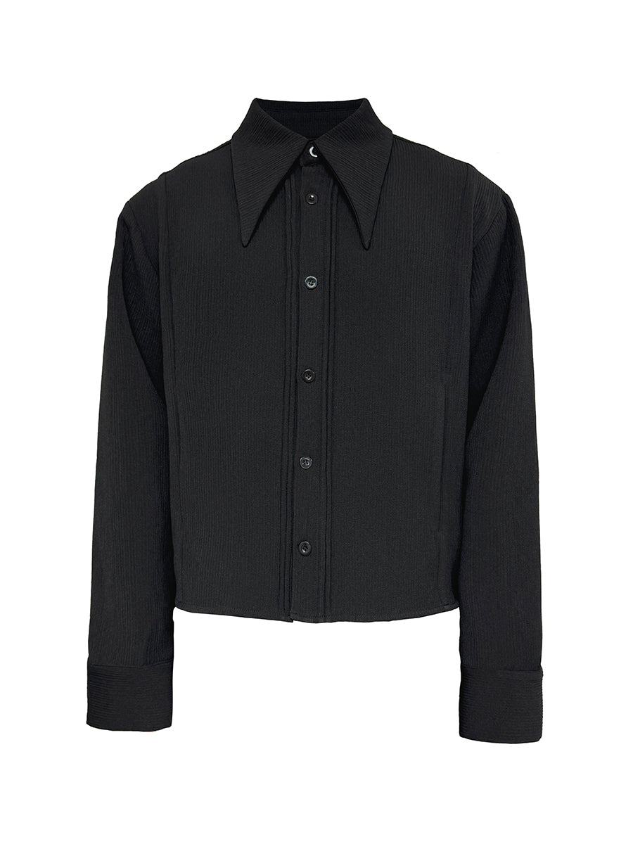 JCAESAR Pointed collar shirt