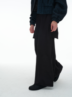 JCAESAR Black Pony Hair Mules