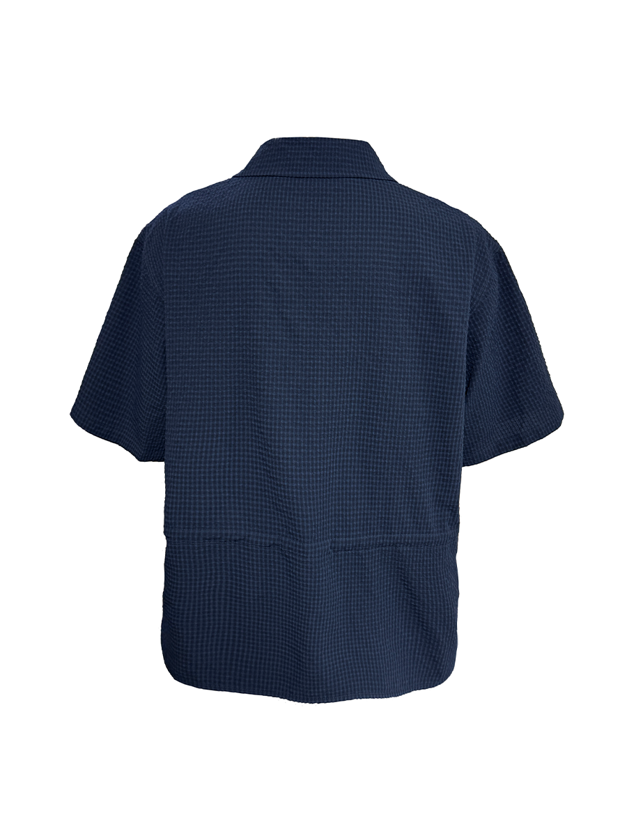 Jcaesar Bubbling Pleat Drawstring Shirt - jcaesarclo
