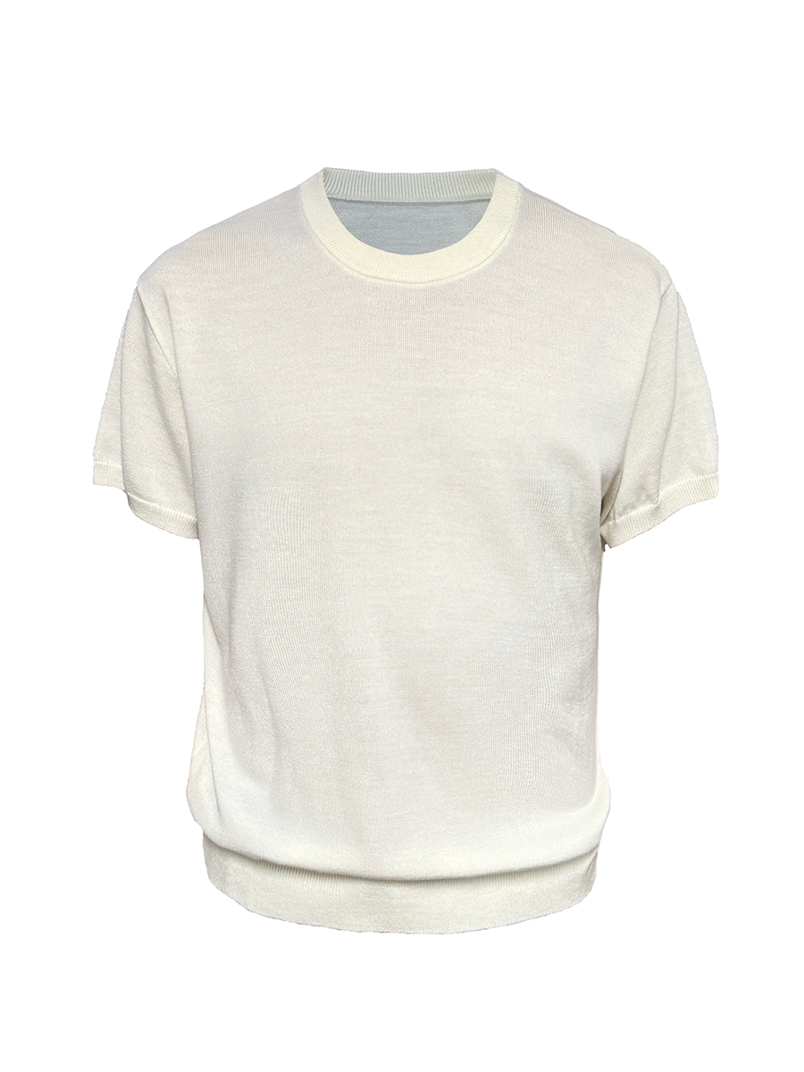 Jcaesar Xin’ao Superfine Merino Wool Short Sleeve Shirt - jcaesarclo