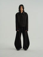 JCAESAR FLARED LEAF-SHAPED TROUSERS