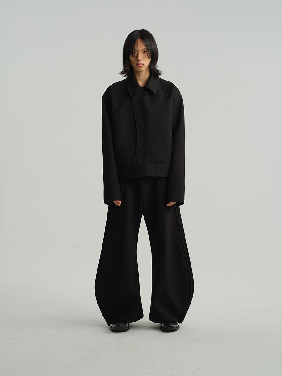 JCAESAR FLARED LEAF-SHAPED TROUSERS