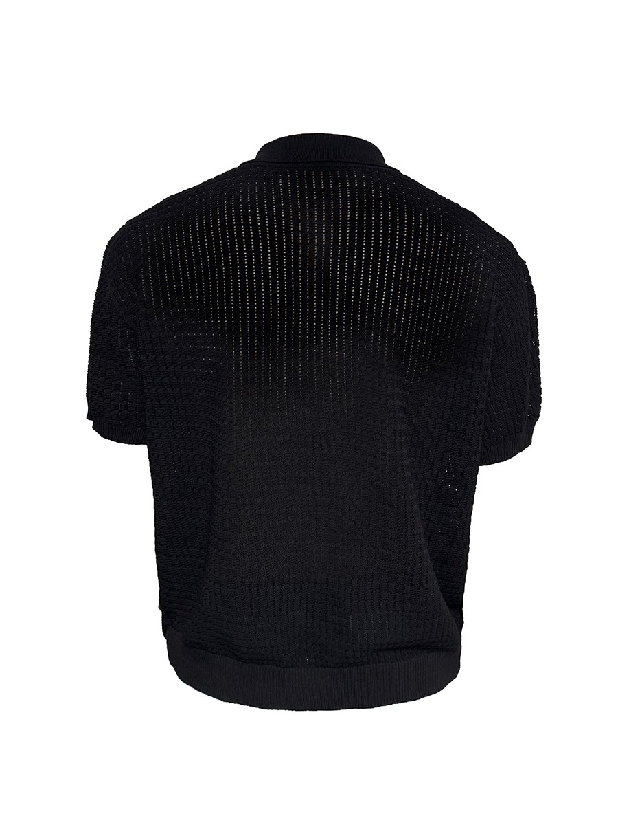 Jcaesar Waffle-Knit Zip Cardigan - jcaesarclo