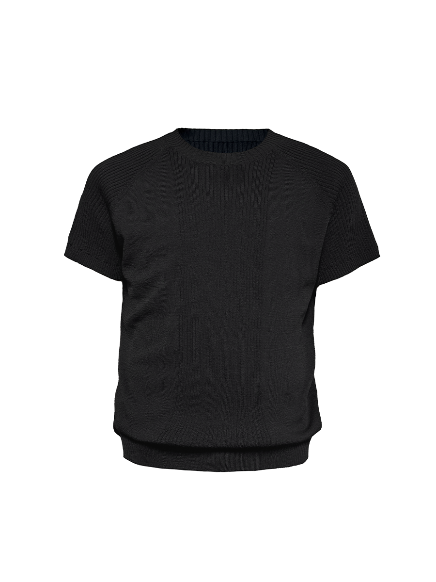 Jcaesar Ribbed Knit Short Sleeve - jcaesarclo