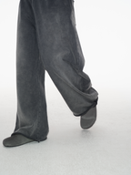 JCAESAR Black Pony Hair Mules