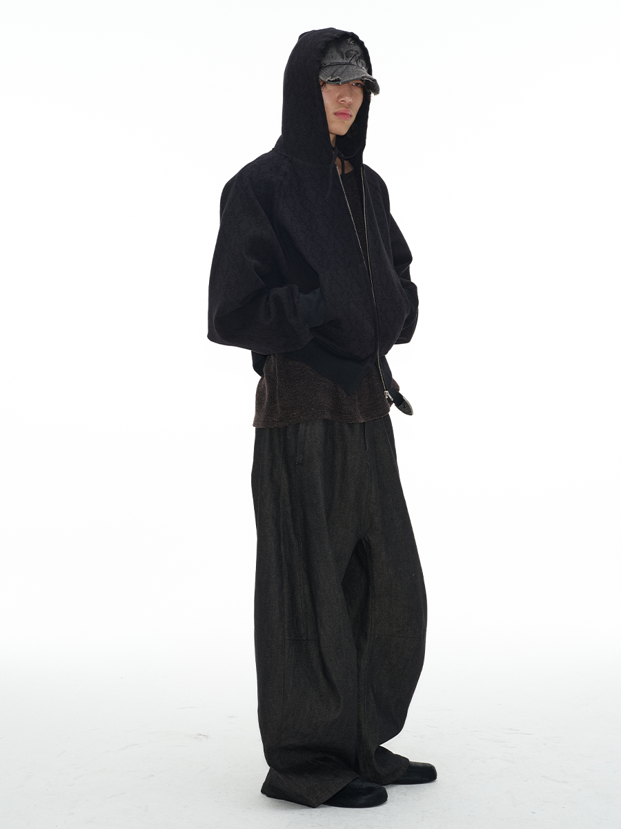 Jcaesar Dead Tree Jacquard Zipper Hoodie - jcaesarclo