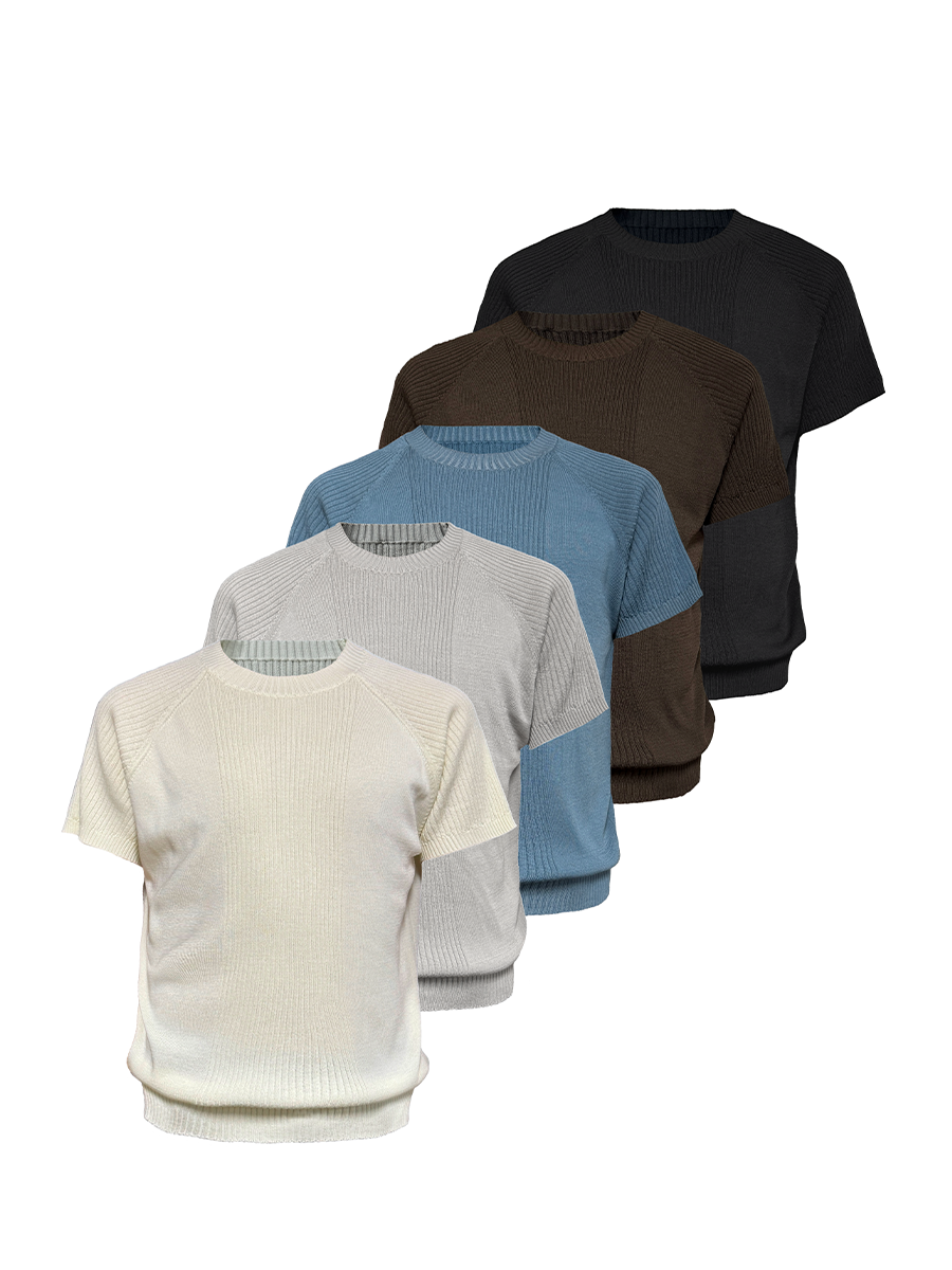 Jcaesar Ribbed Knit Short Sleeve - jcaesarclo