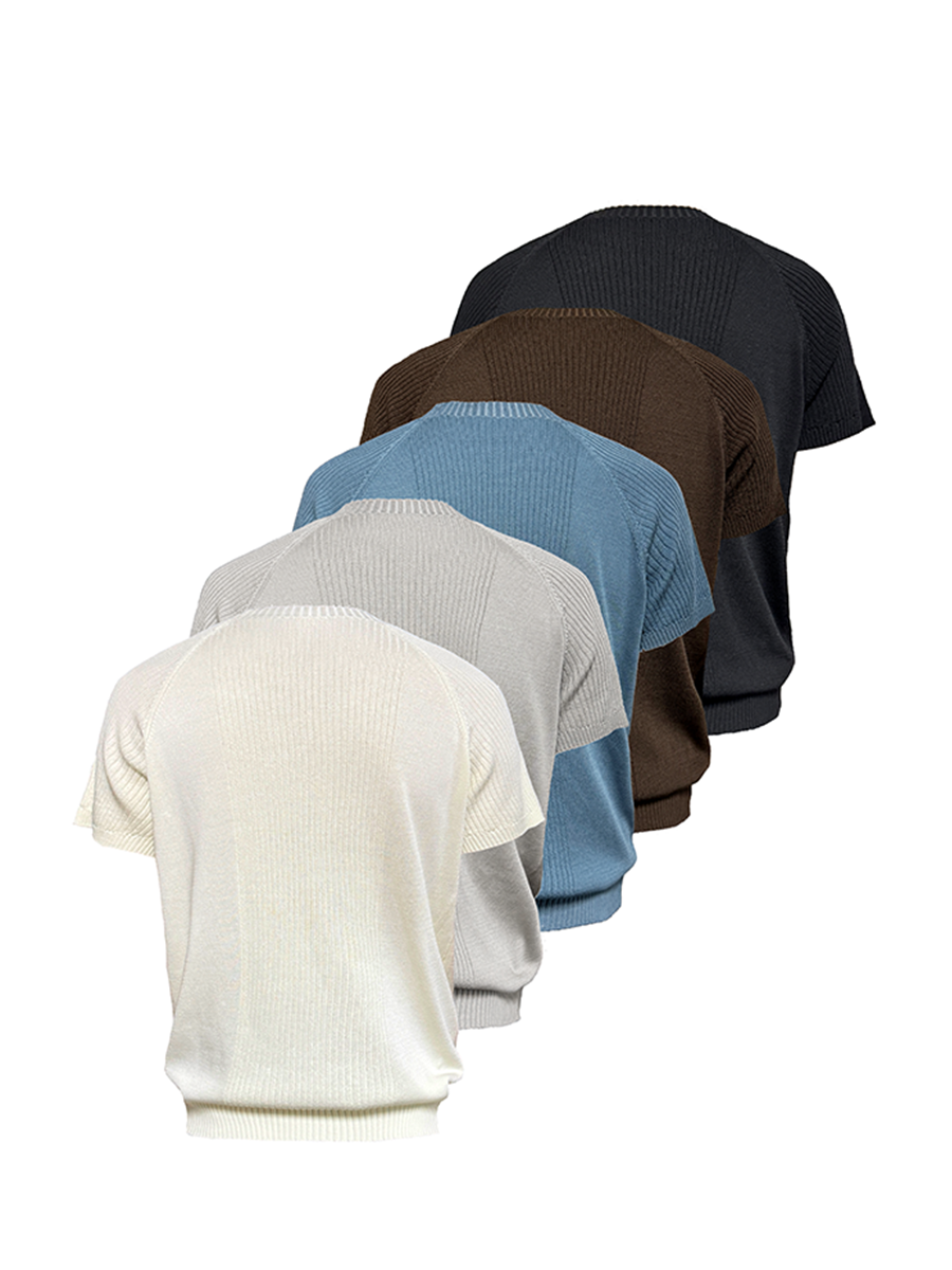 Jcaesar Ribbed Knit Short Sleeve - jcaesarclo