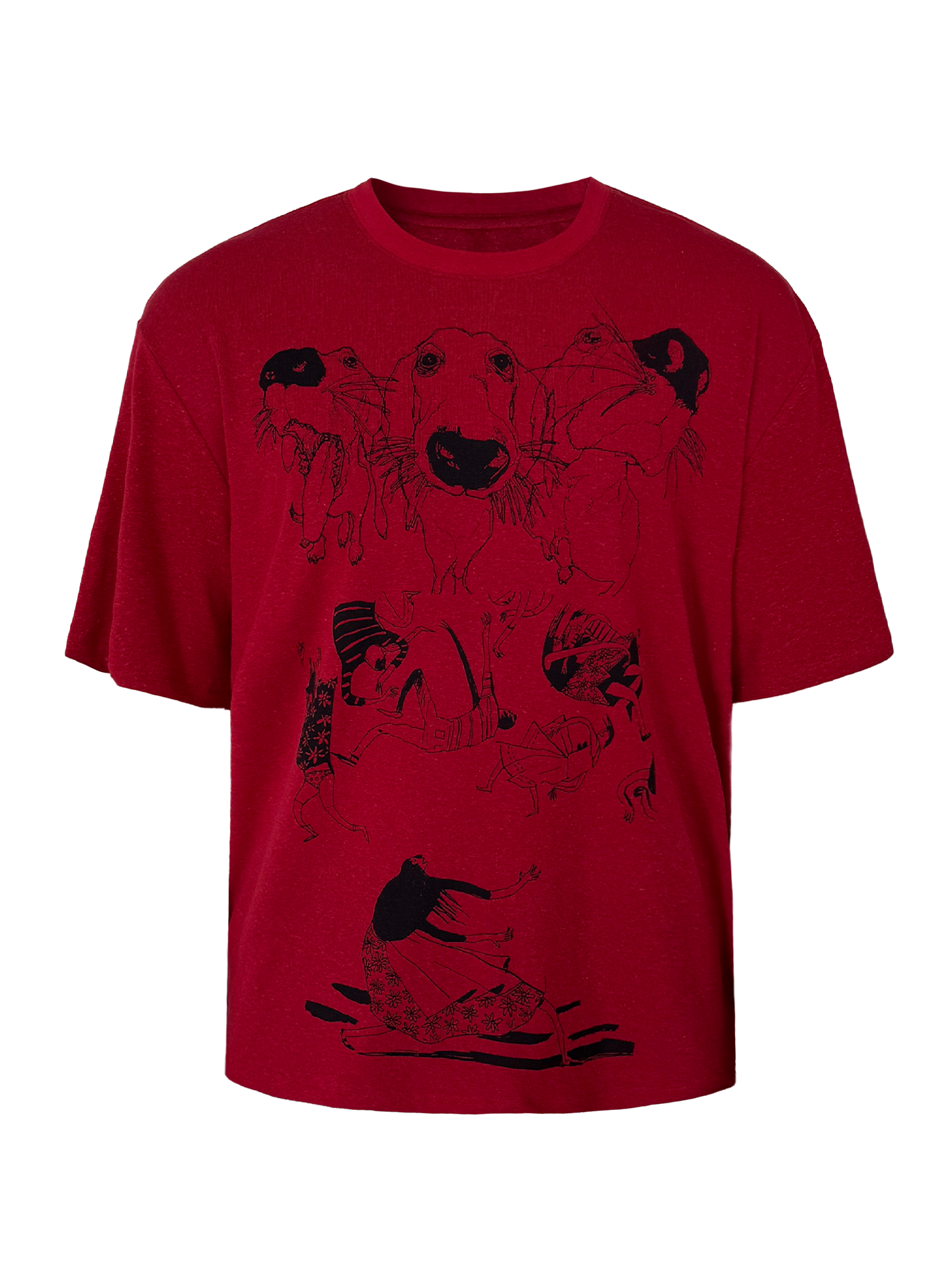 JCAEASAR Playful dog-print tee