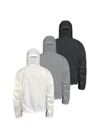 Jcaesar Slanted Zipper Sun-Protective Jacket with Face Screen - jcaesarclo