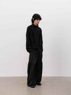 JCAESAR Buckle Strap Raglan Harrington Jacket
