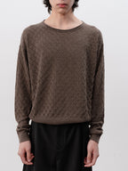 JCAESAR Cut-Out Diamond Pattern Long Sleeve - jcaesarclo