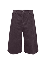 Jcaesar High-GSM Pure Cotton Stripe Corduroy Fabric Capri Pants - jcaesarclo