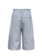Jcaesar Bubble Pleated Checkered Flower Bud Capri Pants - jcaesarclo