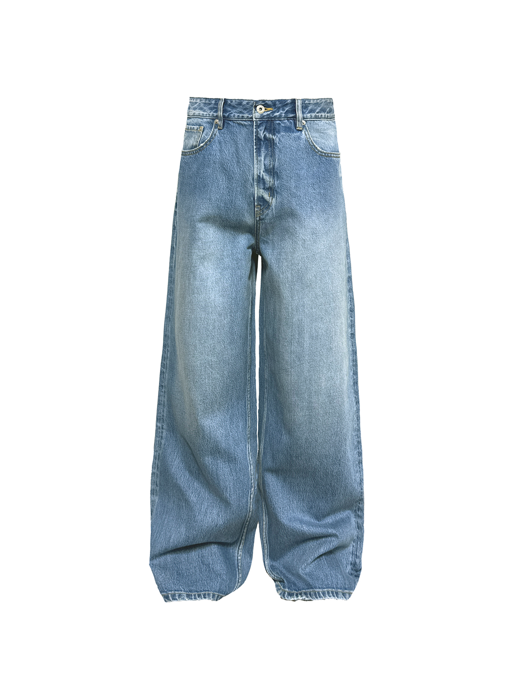 JCAESAR Clean Straight‑Leg Washed Blue Jeans - jcaesarclo