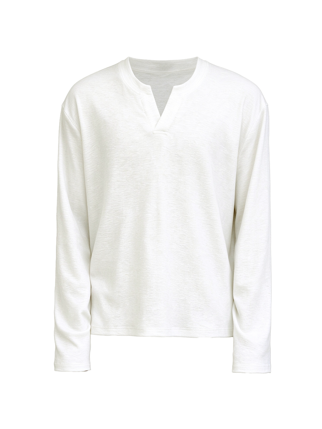JCAESAR Long-Sleeve V-Neck Knit Top