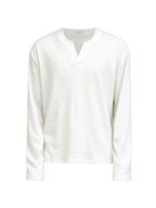 JCAESAR Long-Sleeve V-Neck Knit Top